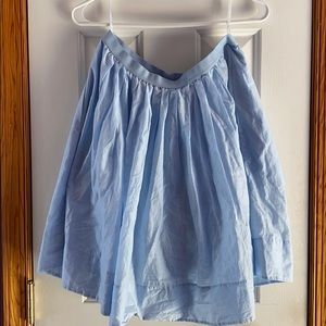 Powder blue skirt with pockets